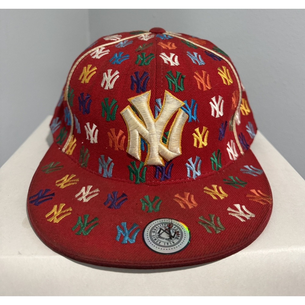 Vintage Red New York Yankees American Needle Cooperstown Collection 7 3/4 Read**